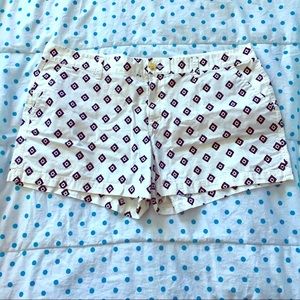 Black and White Patterned Shorts